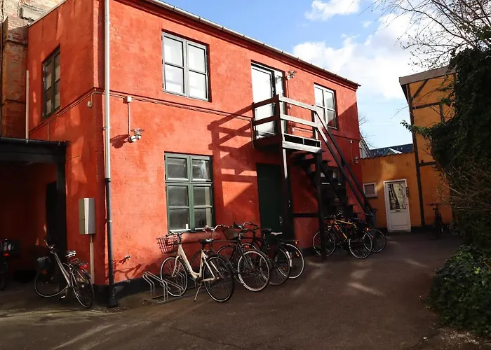 Charming Red Courtyard Apartment Copenhagen, Denmark