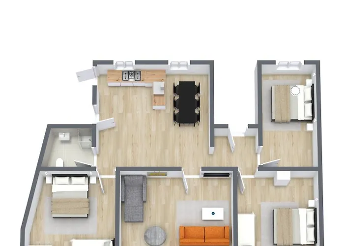 Large Modern Apartments By Meat Packing District In Central Copenhagen, Denmark